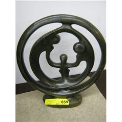 Carved soapstone statue 15" tall 13" dia.