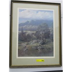 Vintage framed print, signed and numbered