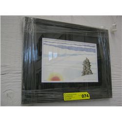 Framed picture of Inuksuk