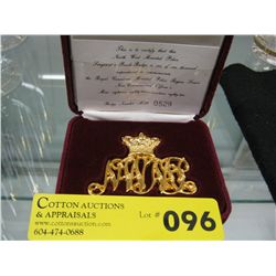 Northwest Mounted Police replica badge