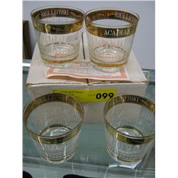 4 x Acadian Distilleries old fashioned glasses