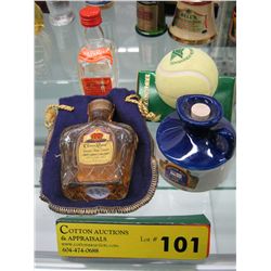Four collectible liquor minis