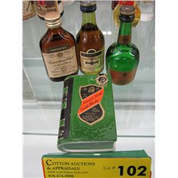 Four collectible liquor minis