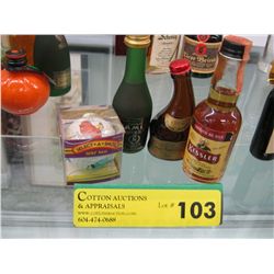 Three collectible liquor minis