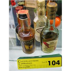 Four collectible liquor minis