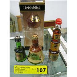 Four collectible liquor minis