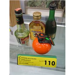 Four collectible liquor minis