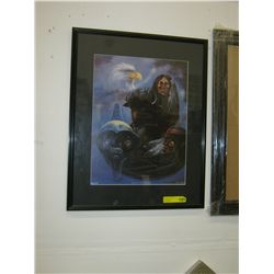Framed native art print