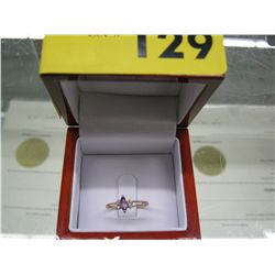 Amethyst ring, Marquise-shaped stone