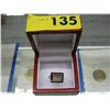 Image 1 : Smoky Topaz ring, emerald cut stone