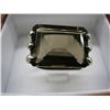 Image 2 : Smoky Topaz ring, emerald cut stone