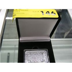 .999 silver art bar with the fireman's prayer