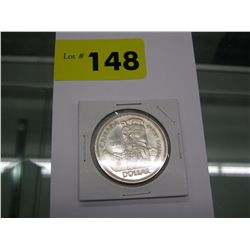 1958 80% silver Canadian death totem $1 coin