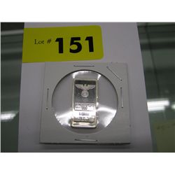 .999 solid silver Nazi German numbered bar