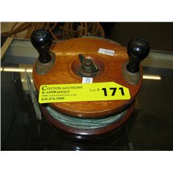 Vintage fishing reel by Peetz, Victoria
