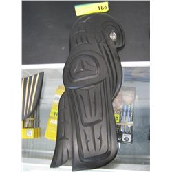Native carved wall plaque