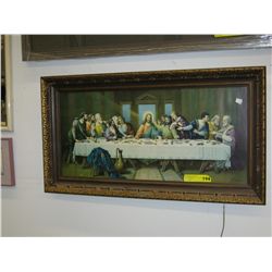 Vintage framed picture of The Last Supper