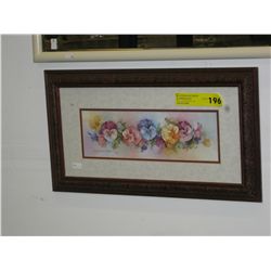 Framed flower print