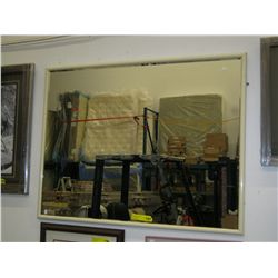 Framed bevel edged mirror 41" x 31"