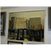 Image 1 : Framed bevel edged mirror 41" x 31"