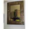 Image 1 : Mirror with decorative metal frame