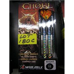 Three sets of Ghoul Silver darts-16 gram precision barrels, hi-tech shafts, quality flights