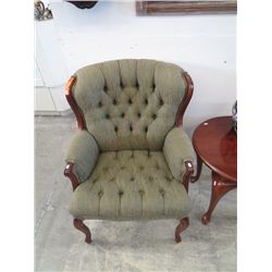 Upholstered vintage chair
