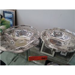 Two silver plate baskets