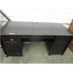 Modern black wood desk