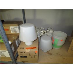 10 Ikea Gavik glass table lights