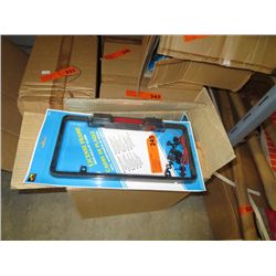 Case of license plate frames with back up alarms