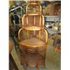 Image 1 : Rattan and wicker corner unit