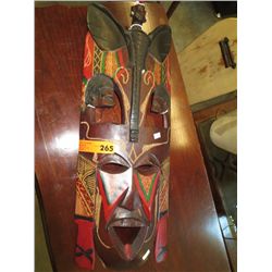 Carved decorative wall mask