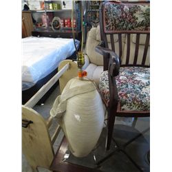 Pottery base lamp. Base 21" tall