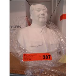 White "Chairman Mao" bust - 11" tall