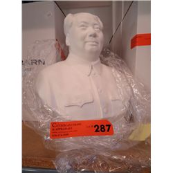 White "Chairman Mao" bust - 11" tall