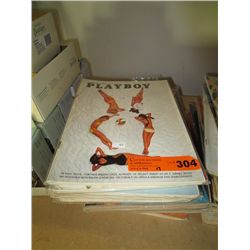 17 Playboy magazines from 60's, 70's & 80's