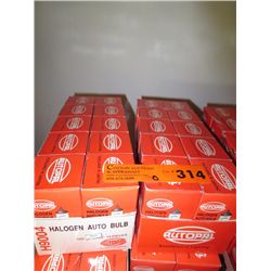6 boxes of halogen automotive bulbs-H9004