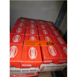 6 boxes of halogen automotive bulbs-H9004