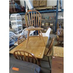 Pine kitchen table set - 5 piece