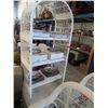 Image 1 : Arched wicker shelving unit
