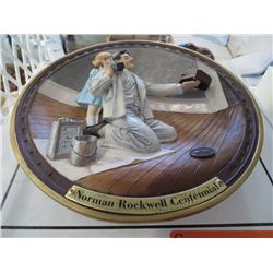 Two Norman Rockwell collector plates