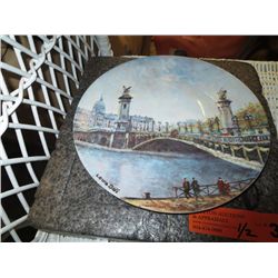 Two Limoges collector plates