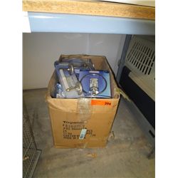Large box of bathroom accessories