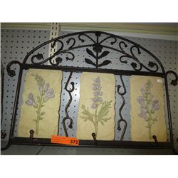 Wall mounted coat rack