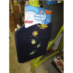 Blue car mats