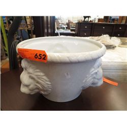 Glazed plant pot 12" dia. 8" tall
