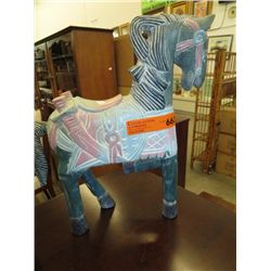 Carved wooden horse