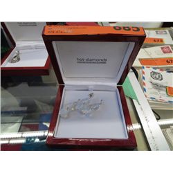 Sterling silver opalite earring & necklace set