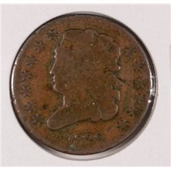 1829 HALF CENT VG